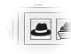 Black hat toolbar icon