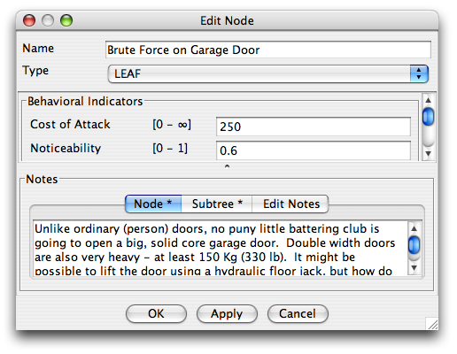 Edit a node by double clicking on it